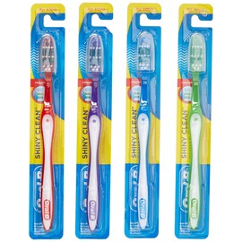 Oral-B Toothbrush Shiny Clean Soft (Pack of 12) Display, Multi