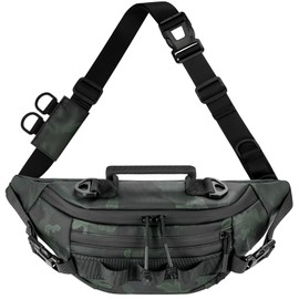 THKFISH Fishing Tackle Bag Fanny Pack Waterproof Waist Bag for Women & Men Portable Fishing Sling Bag Outdoor Fly Fishing Bag