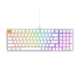Glorious GMMK 2 Small Gaming Keyboard Base- Barebones Kit- TKL Hot Swappable DIY White Mechanical Keyboard - Wired, RGB Backlit,- PC Setup Accessories- 65%, White