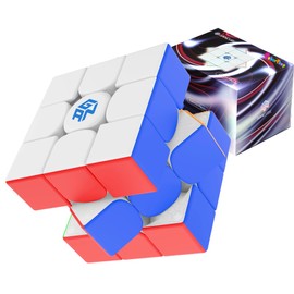 CuberShop GAN 15 MagLev Frosted, 2024 GANa Flagship New Premium Luxury GAN 15 M Pro 3x3 MagLev Magnetic Speed Cube, Stable & Fast Magic Cube Puzzle (GAN15 MagLev Frosted, Matte + Primary Internal)