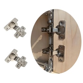 TEYOUQU 2 Piece 90 Degree Blind Hinge 90 Degree Hinge for Cabinet Bookcase Door