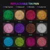 Fillwie Single Glitter Eyeshadow Tin Palette - Chunky High Pigmented