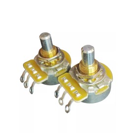 CTS 2 CTS Solid Shaft Pots 1x 500KA 1x 250KA Tele Hot Rod Set with .047 225P Orange