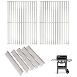 7638 Grill Grates 7636 Flavorizer Bars for Weber Spirit and GS4 Spirit II 300 Series Grills E-310 E-320 E-330 S-310 SP-310 Spirit 2 E310 S-310 Replacement Parts (Front Mount Controls) Stainless Steel