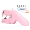 Handheld Sewing Machine Pink Household Small Portable Electric Double Thread