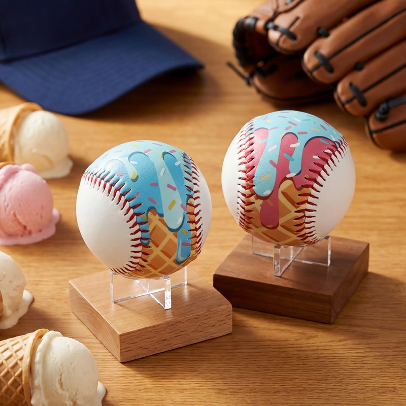 VercanMonth 2 Pack Baseball Ice Cream Drip, Practice Baseballs 9