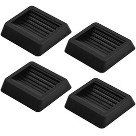 Set of 4 Non-Slip Furniture Coasters, Furniture Wheels Stopper, Rubber Rectangular Chair Stopper, Rubber Furniture Coasters Wheels Stoppers, Piano Coasters for All Floors and Wheels, Sofas, Bed