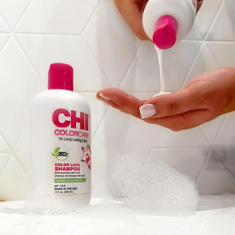 Chi Colorcare Colour Lock Shampoo & Conditioner Set - 355