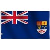 Double Sides Old Canada Blue Ensign Flags 2.5x5Ft-Glossy Silk Satin