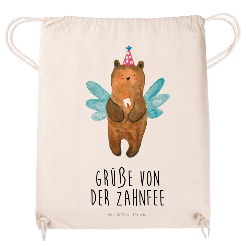 Mr. & Mrs. Panda Tooth Fairy Bear Sports Bag, White