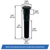 Press-in Wheel Studs 5/8"-18 x 3.5 Replacement for Dexter 10k,