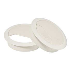 2 Pcs Desk Grommet 80mm, Desk Cable Grommet, Desk Cable Hole Cover, Cable Grommet, Desk Hole Cover(White)