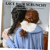 BIUDECO Double-layer Lace Hair Accessories For Women Elegant Scrunchies For