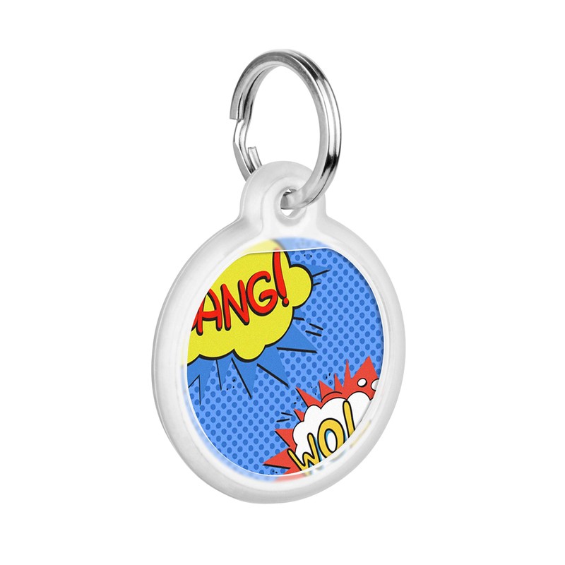 Pet ID Tag for Dog Cat with QR Passport Global
