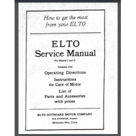 Elto Evinrude Outboard Rudder twin C and  D Service Manual 49 Pages