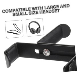 Levemolo Headphone Stand Hook Aluminum Alloy Gaming Headset Hanger Easy to Install Desk Holder for Headphones Stylish and Stable Support for