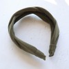 JewelVOX Hair Accessories, Headband Mixed Material, Twist Wide, Gray