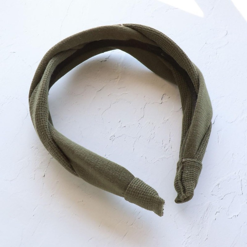 JewelVOX Hair Accessories, Headband Mixed Material, Twist Wide, Gray