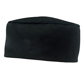 Morefaz Men Women Classic New Hot Popular Pleated Chefs Catering Hat Cook Food Prep Kitchen Restaurant Round Cap MFAZ Ltd (S/M, Black)