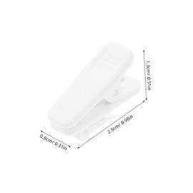 SHOWERORO 10pcs Earphone Wire Organizer Clips Management for Earbuds Lightweight Portable Cable Fixing Clips Compatible with All Earphone Models White Color