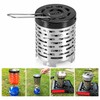 Camping Gas Stove Heating Cover for Outdoor Warmth – Stainless