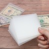 12 Sheets Frosted PP Small Cash Envelope 3.15x3.5 Inch Zipless