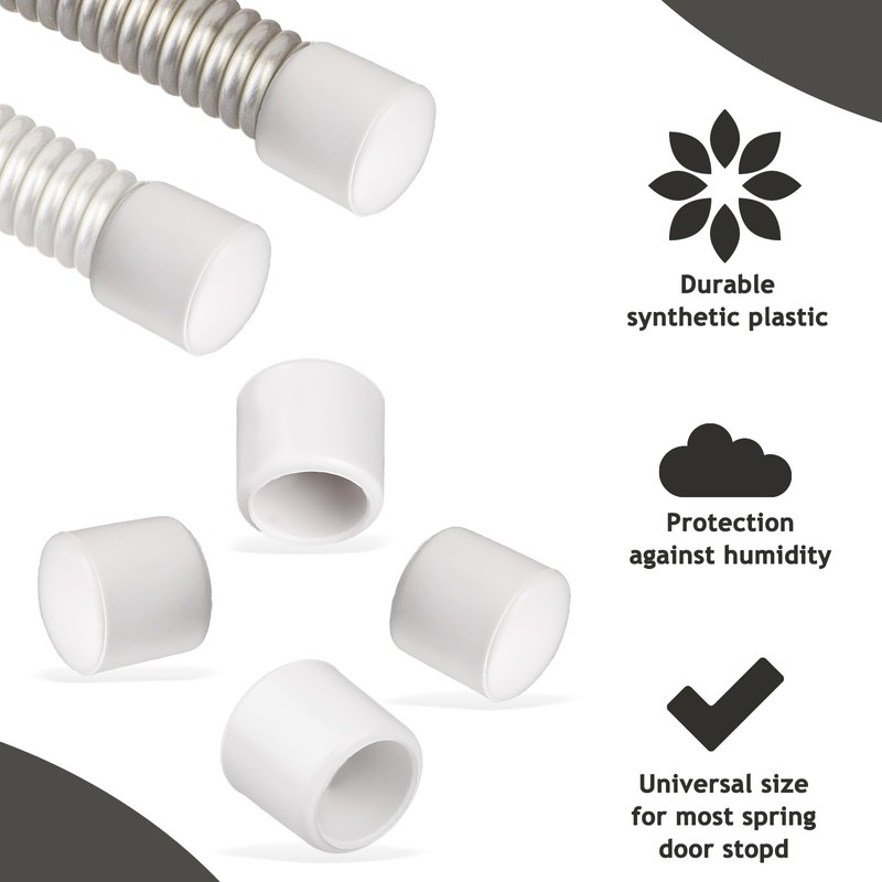 20PCS 0.39 Inch Door Stoppers Rubber Tip Replacement,Door Stop Bumper