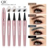 Eyebrow Pencil, Microblade Eyebrow Pen, 4-tip Microblading Eyebrow Pen, Waterproof