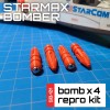 STARCOM STARMAX BOMBER Replica Replacement Bombs / Reproduction Kit-Complete Set