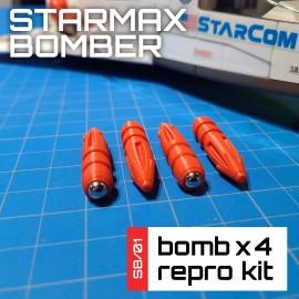 STARCOM STARMAX BOMBER Replica Replacement Bombs / Reproduction Kit-Complete Set
