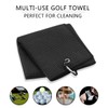 pzihao Golf Club Brush and Microfibe Towel Kit, with Carabiner
