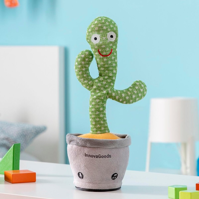 InnovaGoods® Dancing Cacti, Dancer Repeats Spanish Cactus Plush Toy, Repeat