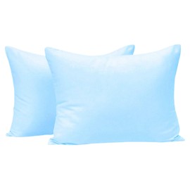 Baby Pillowcase - Plain Pillow Cases, Toddler Pillows 100% Cotton Pillowcases - 2 Pack Baby Pillow Cover for Boys & Girls Bedding, Kids Travel Pillowslip 40 x 60cm, Infant Pillowcase - Crib Bed
