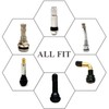 AVERZELLA 4PCS Brass Tire Stem Valve Caps Universal Wheel Valve