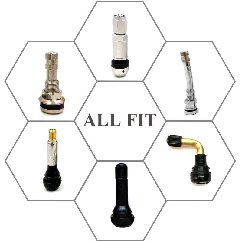 AVERZELLA 4PCS Brass Tire Stem Valve Caps Universal Wheel Valve