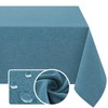 H.VERSAILTEX Linen Textured Tablecloth Rectangle 60 x 120 Waterproof Solid