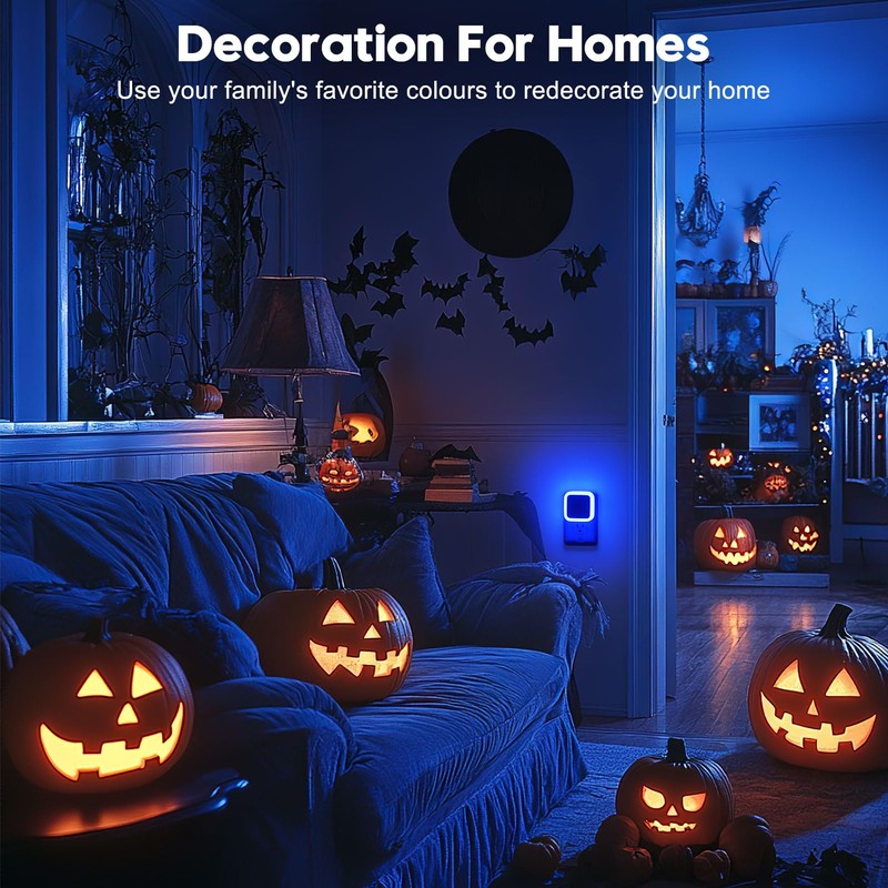 Sujeet Blue Night Light 4 Pack,Night Lights Plug into Wall