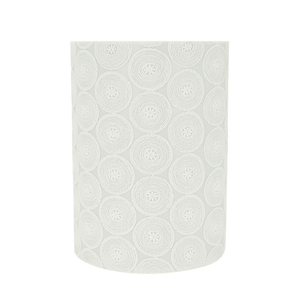 Aspen Creative 31126 Transitional Drum (Cylinder) Shaped Spider Construction Lamp Shade in White, 8" wide (8" x 8" x 11")