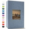 Linen 4x6 Photo Album with Cover Window, 200/300/600 Pockets