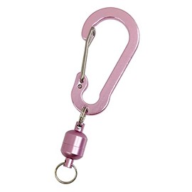 Daio Seisakusho Key Holder, Accessory Parts, Carabiner, Hook, Magnetic Detachable Part, Handmade, Small Size, matte pink
