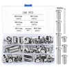 100 Pcs M6 Nuts, Hex Socket Screw Rivet Insert Nuts,