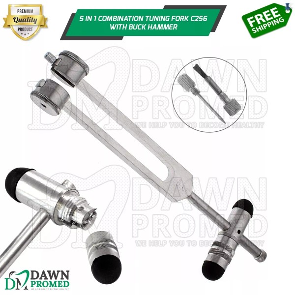 DawnProMed 5 in 1 Combination Tuning Fork C256 Buck Hammer