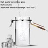 Yangbaga Glass Coffee Container with Wooden Shelf,2×45OZ Coffee and Sugar