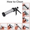 iChase 1.5LB Large Capacity Jerky Gun Kit, Stainless Steel Beef