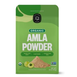 FGO Organic Amla Powder (Amalaki), 100% Raw from India, 16oz (Pack of 1)