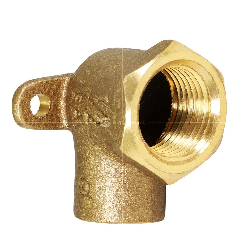Everflow Supplies CFDL0012-NL 1/2" Nominal Diameter Cast Brass 90 Degree