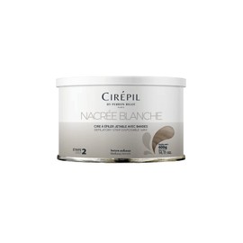 Cirepil - Nacrée Blanche - 400g / 14.11 oz Wax Tin - Unscented - Onctuous Texture - Perfect for Large Areas - Very Efficient, Ultra-Thin Application, All Hair Types - Strips Needed