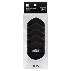 Merge The Airy Thin Cover Cushion Puff 5p, black, 1 pc / 머지 더 에어리 씬 커버 쿠션 퍼프 5p, 블랙, 1개