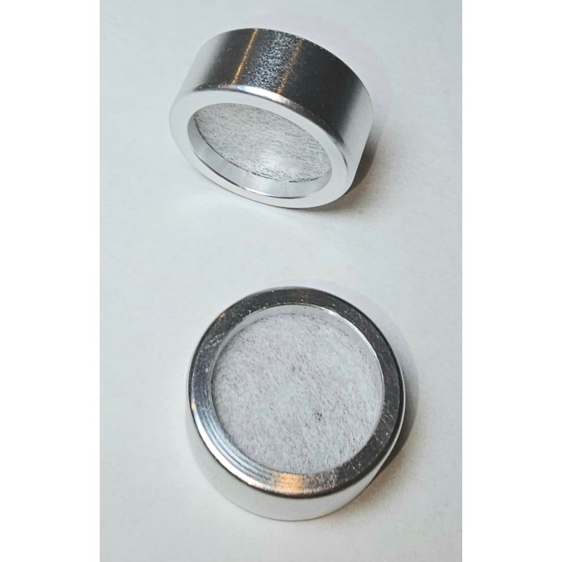 Reusable Metal Rings (4) and Replacement Activated Carbon Filters (100)