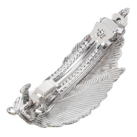 Baluue Elegant Leaf Metal Hair Clip for Women Sturdy Hair Fixing Clamp for Parties Everyday Wear